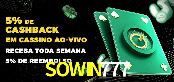 Promoções do cassino ao Vivo SOWIN777